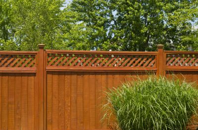 Elegant Lattice Fence Design