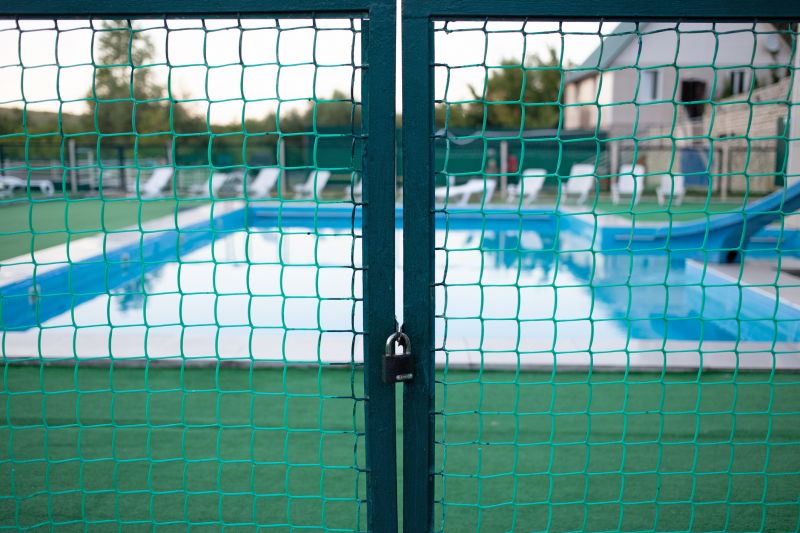 Mesh Fence with Child Safety Gate